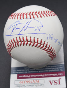 Felix Hernandez MLB Baseball w/Perfect Game Inscription JSA COA
