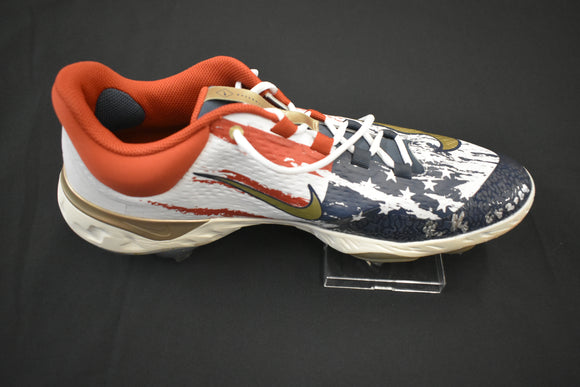 George Kirby Signed Game Used Baseball Cleat (Left) #1 4th of July
