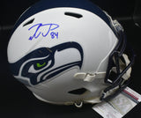 Colby Parkinson Seahawks Flat White Full Size Helmet JSA COA **FLASH SALE