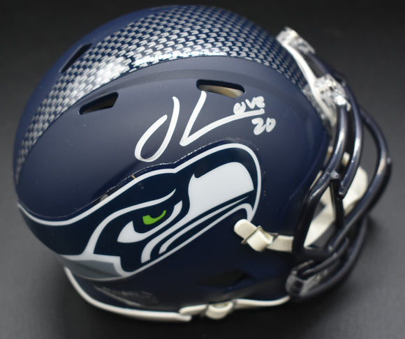 Julian Love Signed Seahawks Mini Helmet JSA