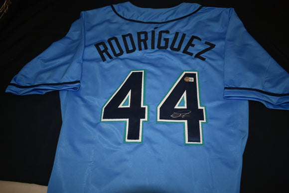Julio Rodriguez Signed Jersey Custom Blue BAS COA