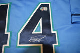 Julio Rodriguez Signed Jersey Custom Blue BAS COA