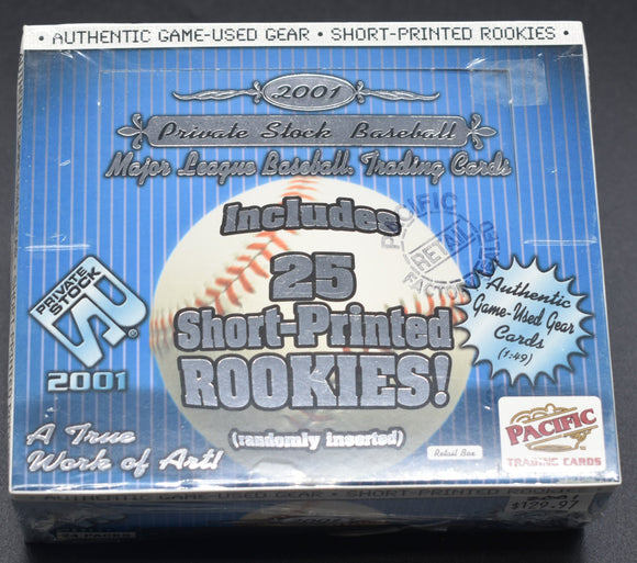 2001 Pacific Private Stock Baseball Retail Box
