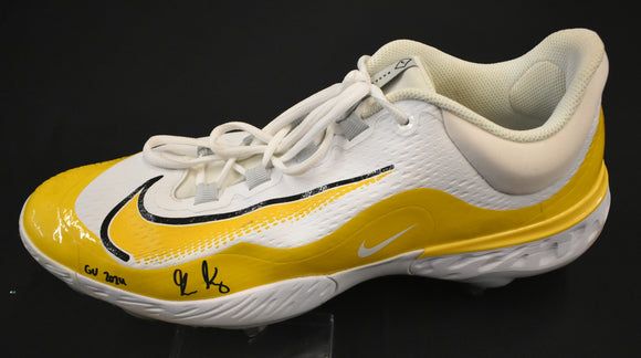 George Kirby Signed Game Used Baseball Cleat (Left) #2 City Connect