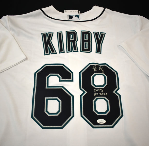 George Kirby Signed Mariners Nike Jersey w/ 2023 All Star Inscription JSA COA