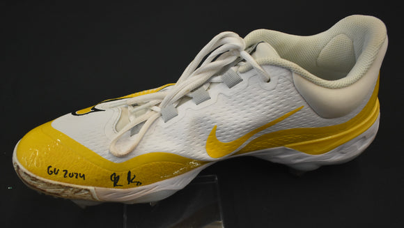 George Kirby Signed Game Used Baseball Cleat (Right) #2 City Connect