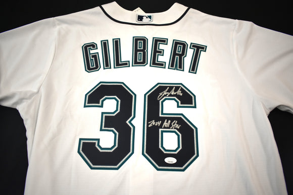 Logan Gilbert Signed Mariners Nike Jersey w/ 2024 All Star Inscription JSA COA
