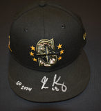 George Kirby Signed Game Used Baseball Cap Salute to Armed Forces Day