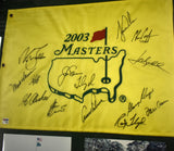 2003 Masters Flag Signed by 14 Champions Framed PSA DNA