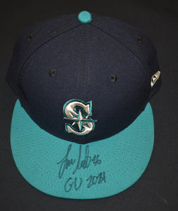 Logan Gilbert Signed 2024 Game Used Baseball Cap #1