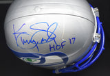 Kenny Easley Signed Seahawks Retro Full Size Helmet w/ HOF '17 Inscription JSA