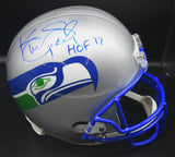 Kenny Easley Signed Seahawks Retro Full Size Helmet w/ HOF '17 Inscription JSA
