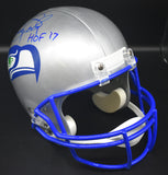 Kenny Easley Signed Seahawks Retro Full Size Helmet w/ HOF '17 Inscription JSA