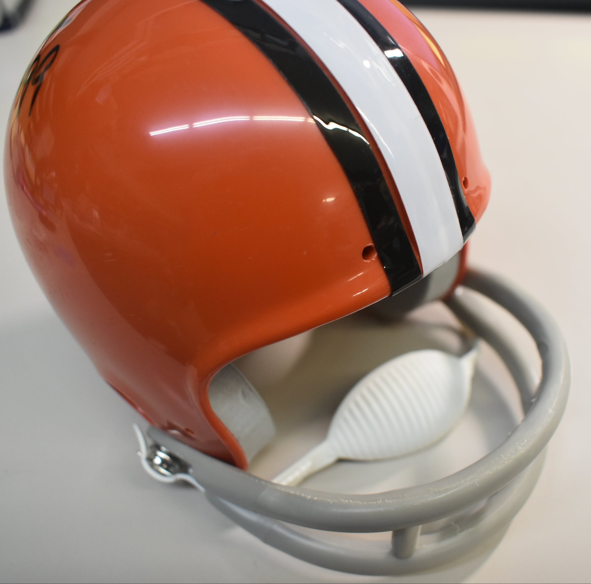 cleveland browns motorcycle helmet Ozzie Newsome Signed Cleveland Browns Mini Helmet w/ HOF 99 Inscriptio –  Northwest Sportscards