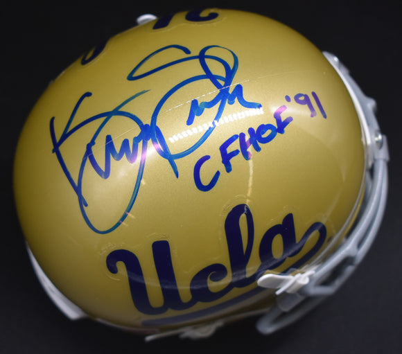 Kenny Easley Signed UCLA Mini Helmet CFHOF '91 Inscription JSA