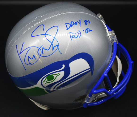 Kenny Easley Signed Seahawks Full Size Retro Helmet w/ ROH '02 + DPOY '84 Inscriptions JSA