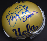 Kenny Easley Signed UCLA Mini Helmet CFHOF '91 Inscription JSA