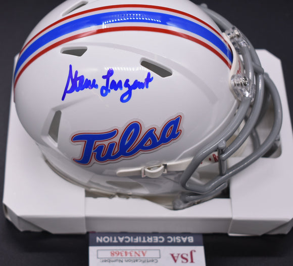 Steve Largent Tulsa Mini Helmet w/ JSA COA