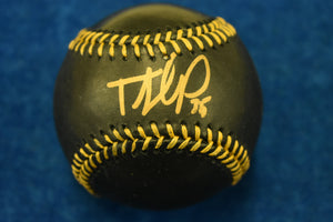 Teoscar Hernandez Autographed MLB Black Baseball JSA/COA