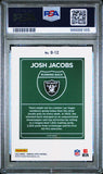 2023 Donruss Optic Downtown #D12 Josh Jacobs PSA 10