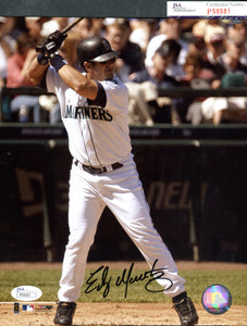 Edgar Martinez Autographed 8x10 Seattle Mariners Photograph E JSA