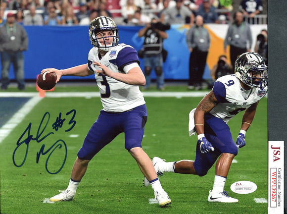 Jake Browning Washington Huskies 8x10 Photograph #2 JSA