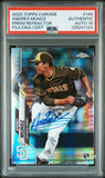 PSA DNA 10 2020 Topps Chrome Prism Refractor #149 Andres Munoz RC San Diego Padres Autographed POP2