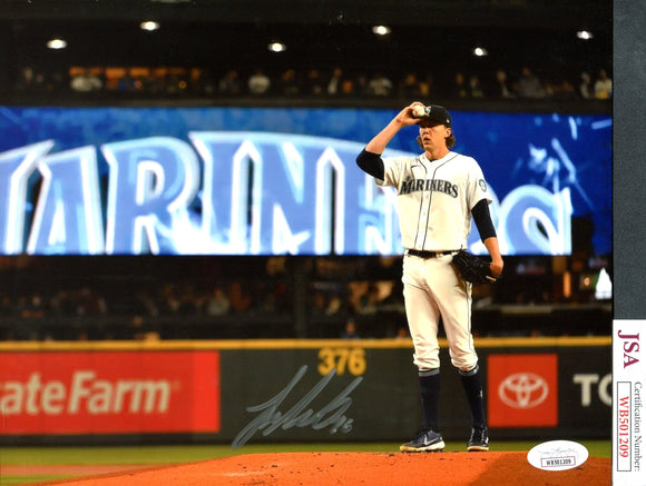 Logan Gilbert Autographed 8x10 Seattle Mariners Photograph F JSA