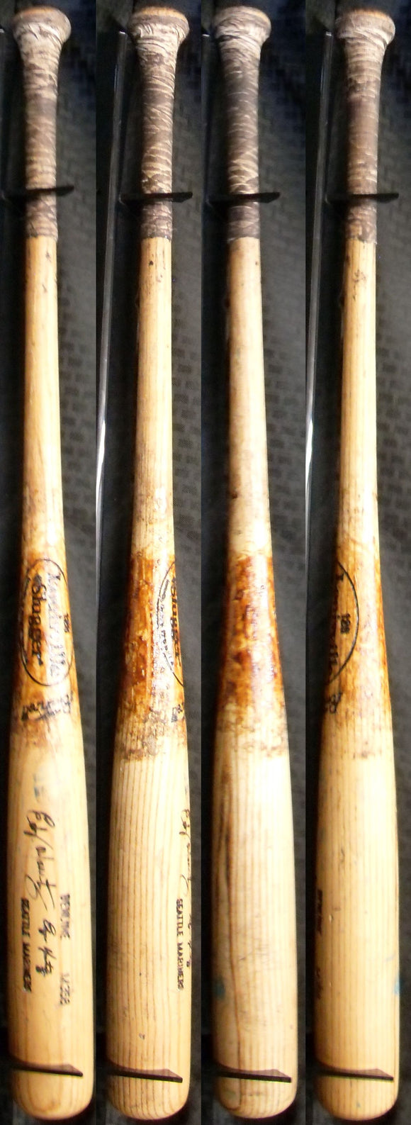 Edgar Martinez Autographed Signed Game Used M356 Louisville Slugger Bat JSA LOA
