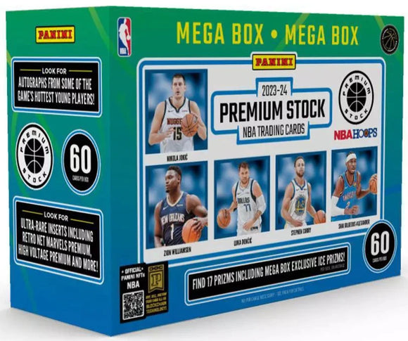 2023-24 Panini Hoops Premium Stock Basketball Retail Mega Box