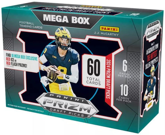 2024 Panini Prizm Draft Picks Football Retail Mega Box