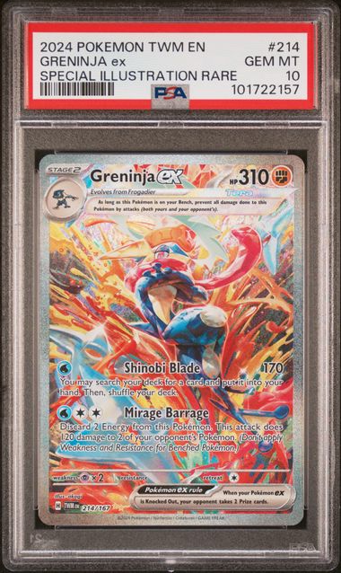 PSA 10 Greninja ex Special Illustration Rare Twilight Masquerade (101722157)
