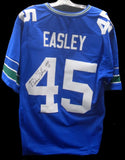 Kenny Easley Autographed Signed Custom XL Seattle Seahawks Jersey with "HOF 17" Inscription JSA
