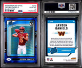2024 Donruss Optic Blue Hyper #248 Jayden Daniels PSA 10