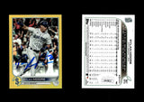 Dylan Moore 2022 Topps Gold Foil #567 Autographed Card JSA #10