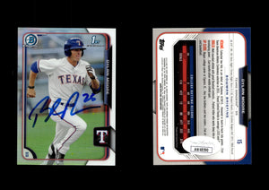 Dylan Moore 2015 Bowman Chrome Draft Refractor #15  Autographed Card JSA #24