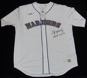 Edgar Martinez Autographed Signed Nike Cooperstown Large Jersey with "HOF 2019" Inscription JSA