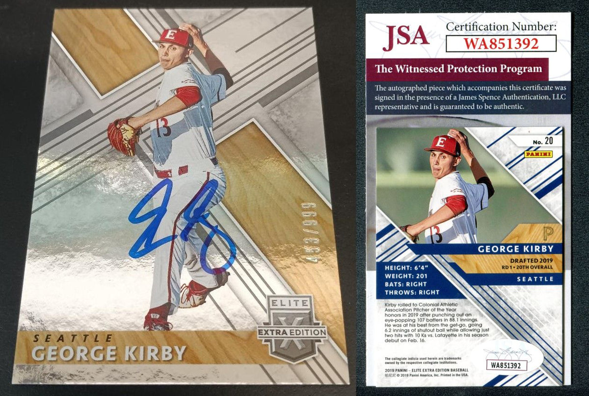 George Roubicek Autograph Card George Kirby 2019 Elite Extra Edition #20 /999 Autographed Card JSA #3 ...