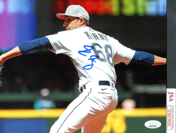 George Kirby Autographed 8x10 Seattle Mariners Photograph C JSA