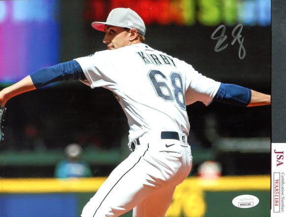 George Kirby Autographed 8x10 Seattle Mariners Photograph F JSA