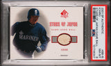PSA 8 2001 SP Authentic Stars of Japan Game Ball #BBIS Ichiro Suzuki RC Seattle Mariners POP3