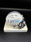 Michael Bennett Autographed Super Bowl 48 Mini Helmet with JSA Certification