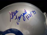 JSA Steve Largent Autographed Signed Inscribed Seattle Seahawks Riddell Silver Full Size Replica Helmet (Smudged)