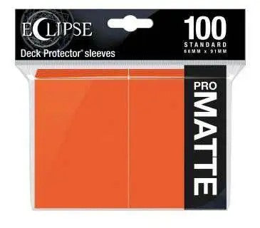Eclipse Standard Sleeves: Matte Orange 100ct