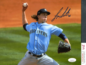 Logan Gilbert Autographed 8x10 Seattle Mariners Photograph A JSA