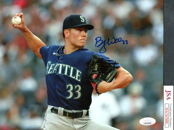 Bryan Woo Autographed Signed 8x10 Seattle Mariners Photograph A JSA
