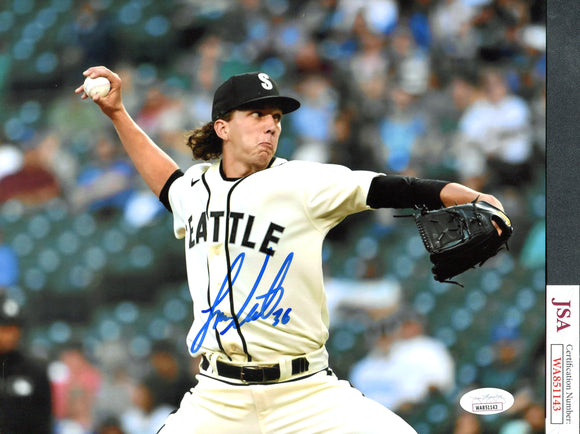 Logan Gilbert Autographed 8x10 Seattle Mariners Photograph B JSA