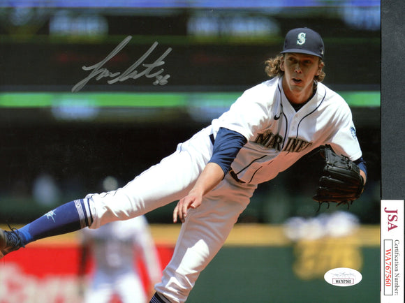 Logan Gilbert Autographed 8x10 Seattle Mariners Photograph C JSA