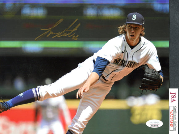 Logan Gilbert Autographed 8x10 Seattle Mariners Photograph D JSA