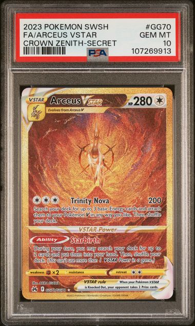 PSA 10 Full Art Arceus Vstar Secret Rare